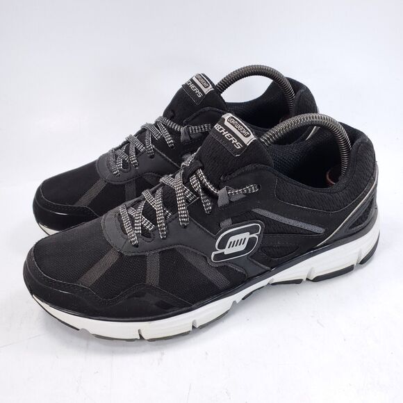 Skechers Alignment Athletic Training Shoe Womens Size 9.5 11642 Black White - Picture 1 of 9
